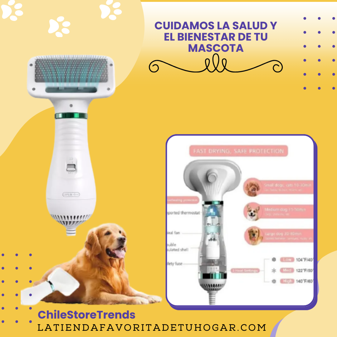 Secador Para Mascotas 2 En 1