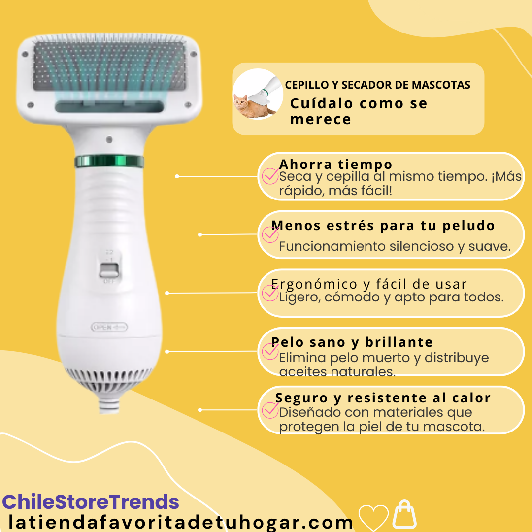 Secador Para Mascotas 2 En 1